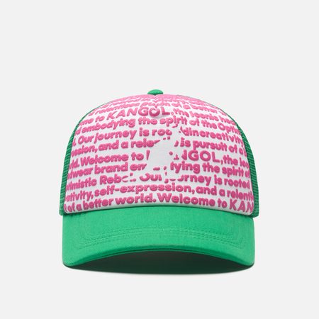 Кепка Kangol Fine Print Trucker, цвет зелёный