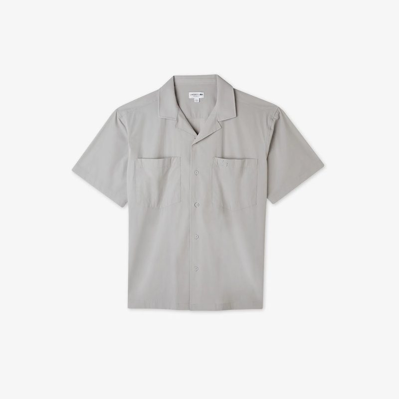 Мужская рубашка Lacoste свободного кроя с коротким рукавом 4