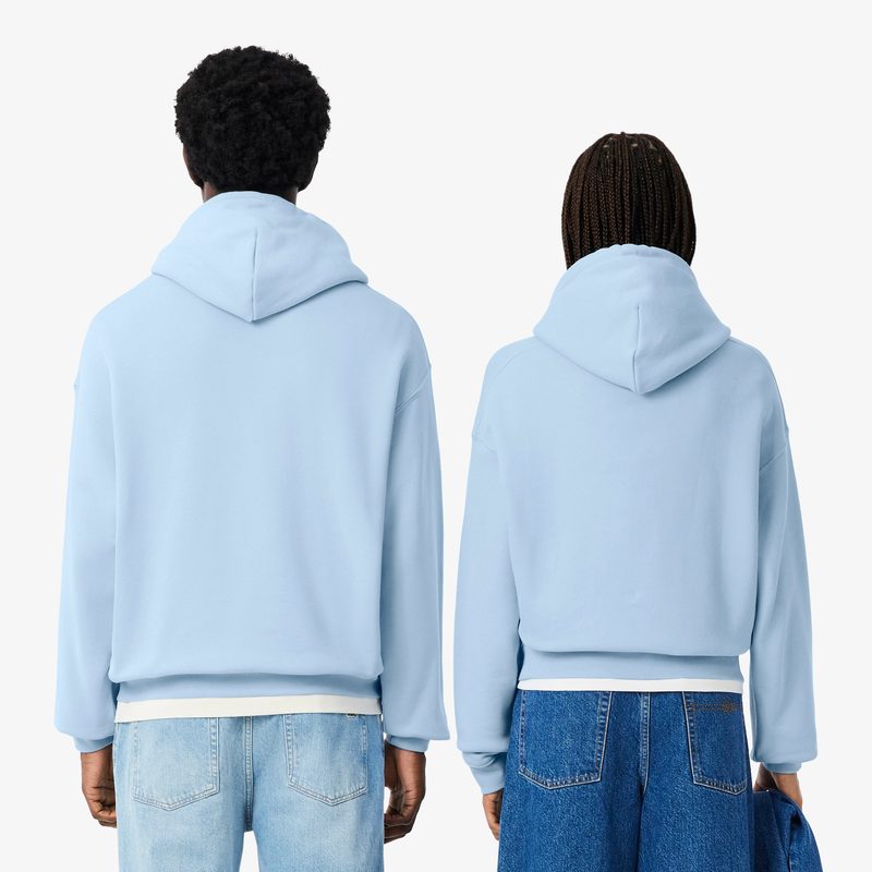Хлопковый свитшот Lacoste унисекс свободного кроя 2