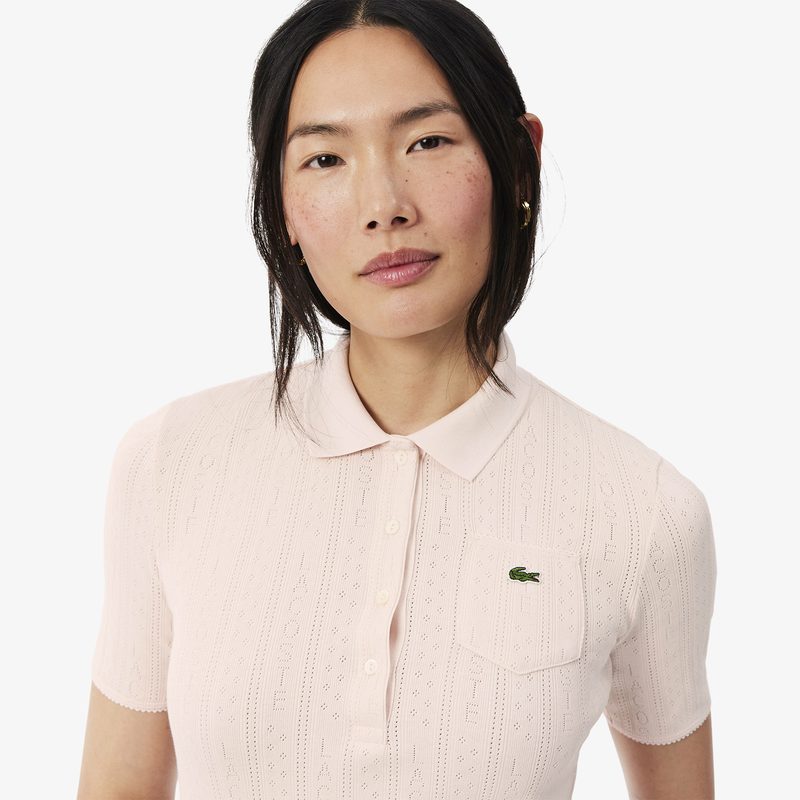 Женское хлопковое поло Lacoste 2