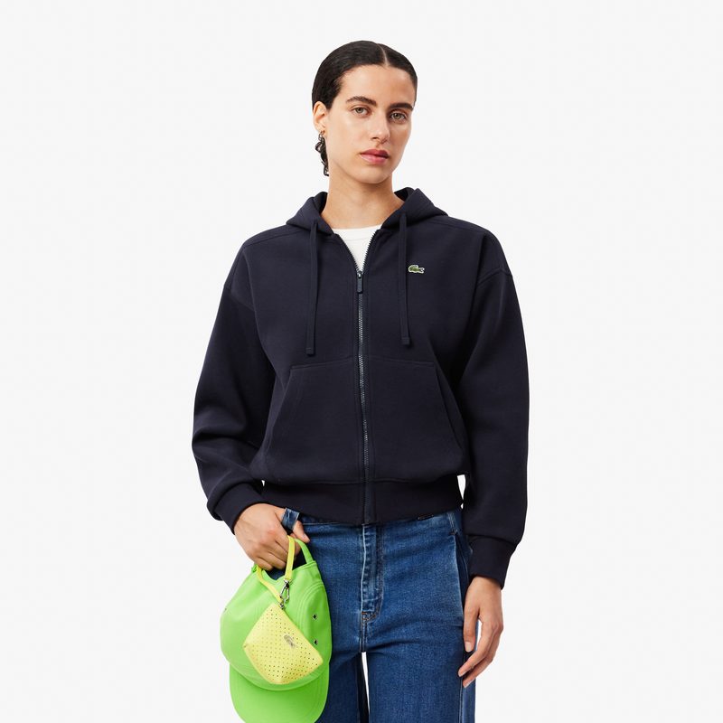 Женская толстовка Lacoste с капюшоном на молнии