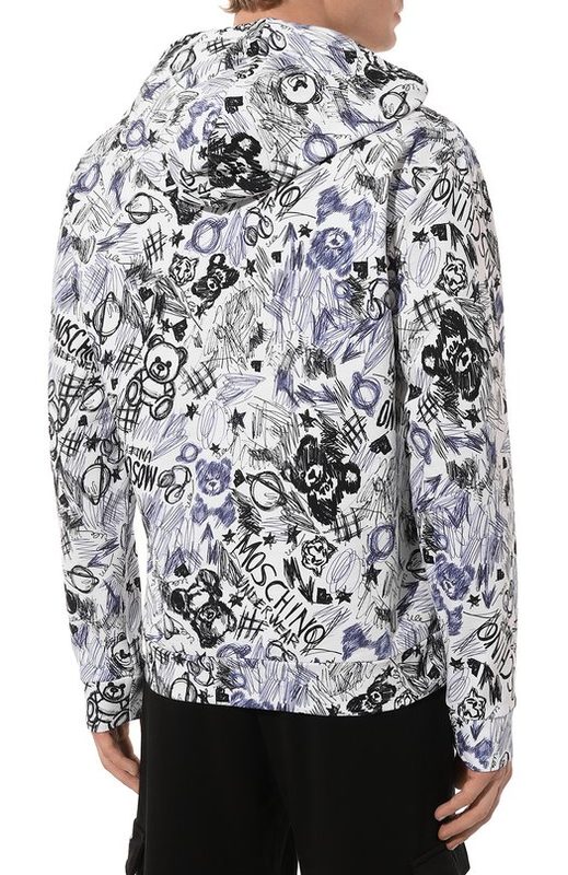Хлопковое худи Moschino 4