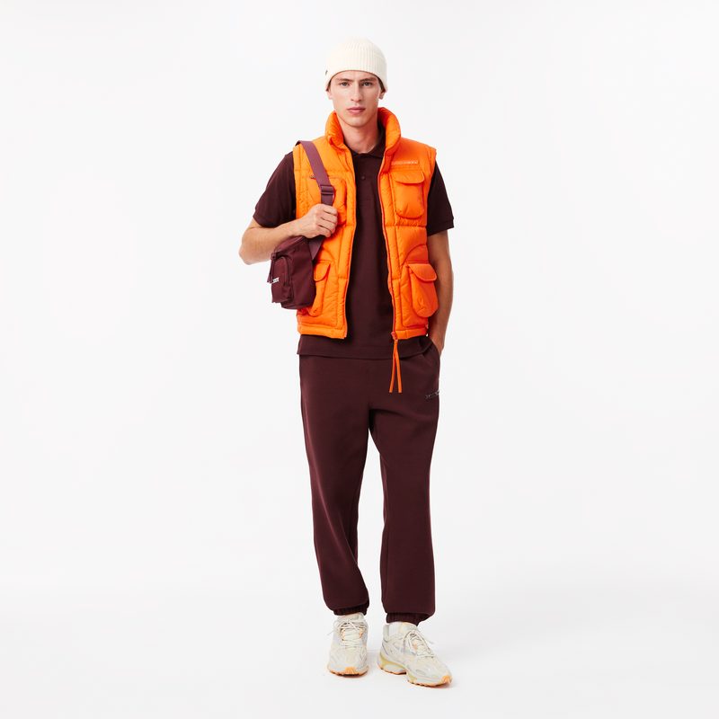 Шерстяная шапка Lacoste унисекс в рубчик 4