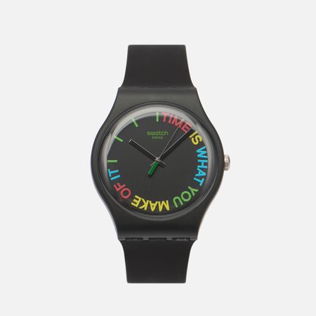 Наручные часы Swatch Freetid, цвет чёрный