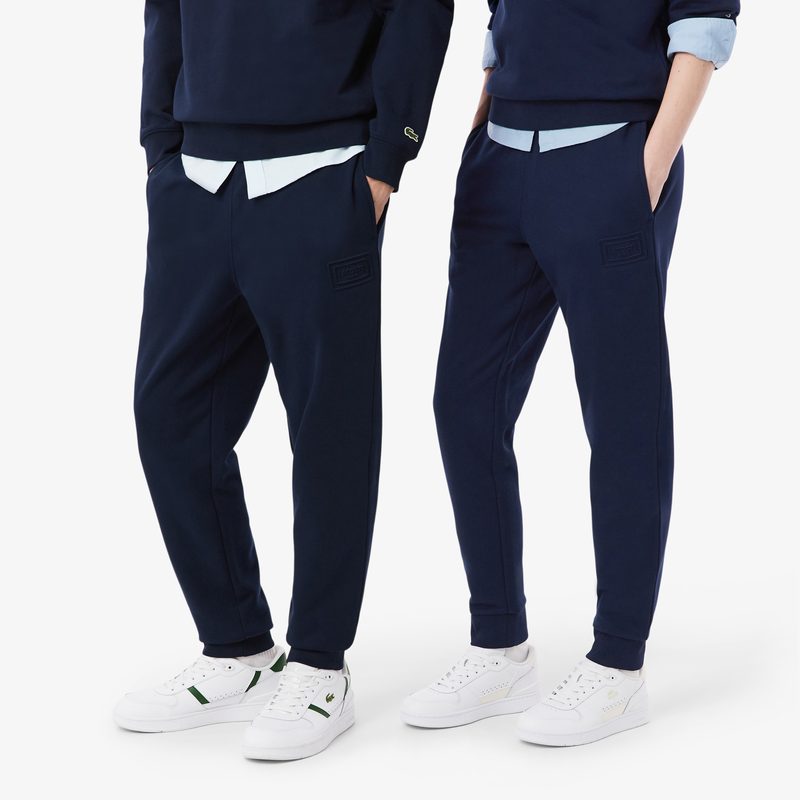 Хлопковые спортивные брюки Lacoste унисекс 2