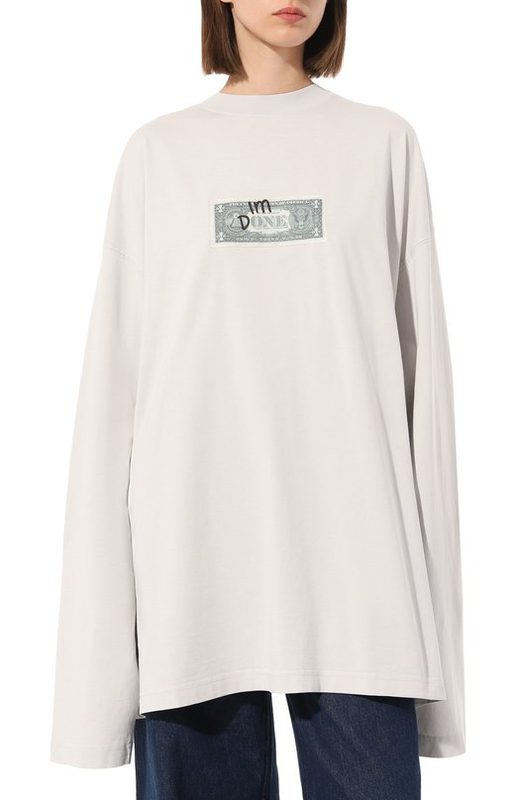 Хлопковый лонгслив VETEMENTS 3