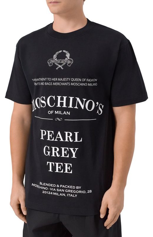 Хлопковая футболка Moschino 3