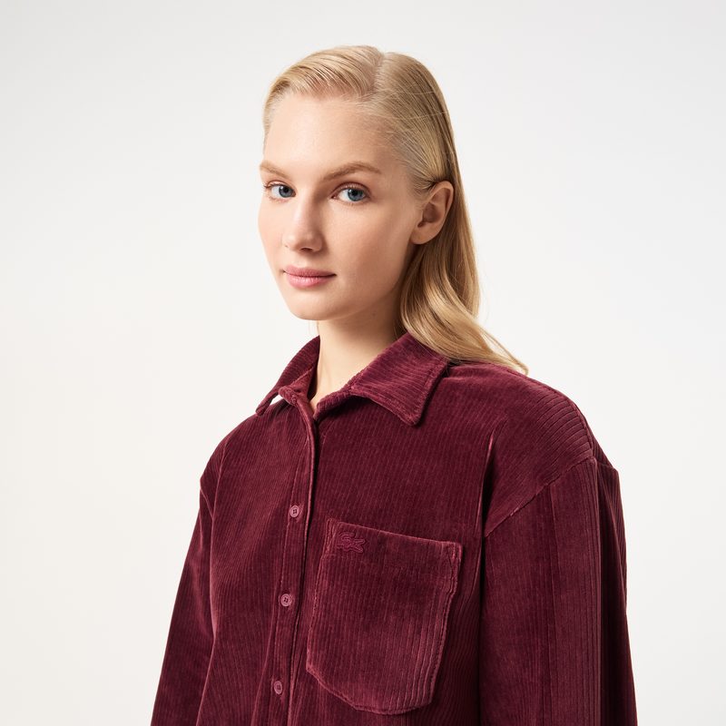 Женская рубашка Lacoste свободного кроя 3