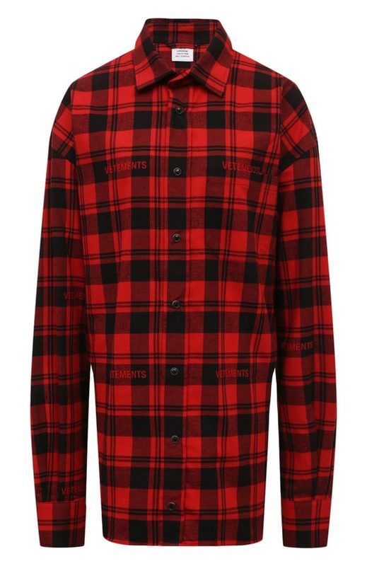 Хлопковая рубашка VETEMENTS