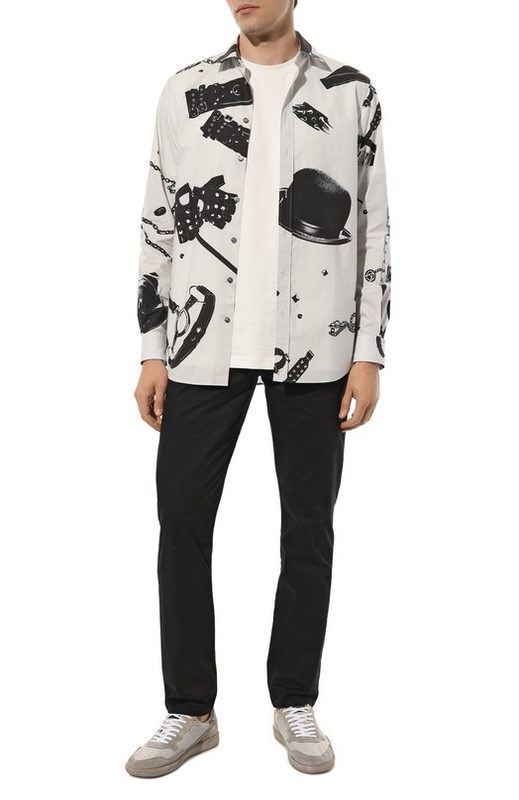 Хлопковая рубашка Moschino 2