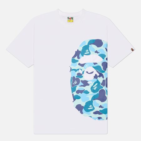 Мужская футболка A Bathing Ape ABC Camo Side Big Ape Head, цвет белый