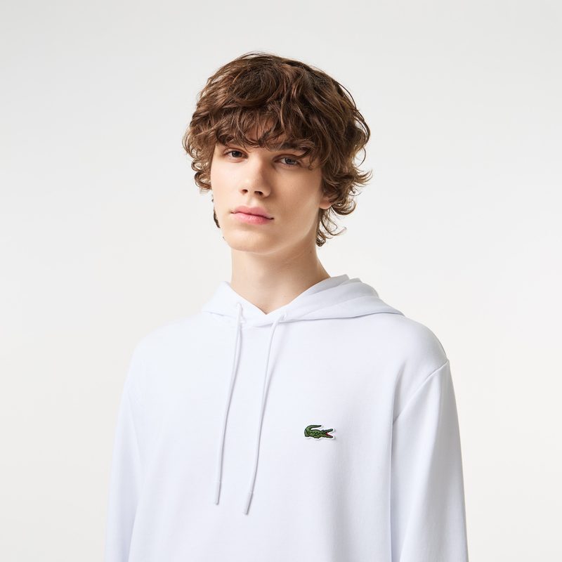 Мужская толстовка - худи Lacoste классического кроя из органического хлопка 2