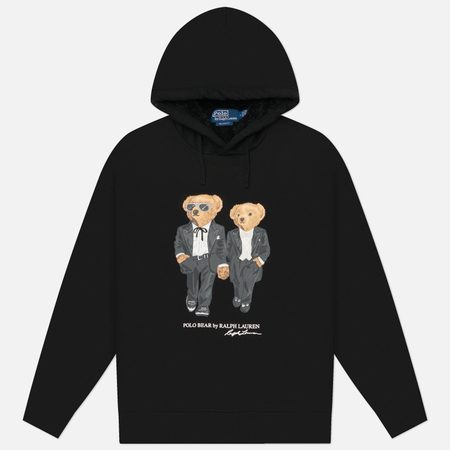 Мужская толстовка Polo Ralph Lauren The Ralph & Ricky Tuxedo Bear Hoodie, цвет чёрный
