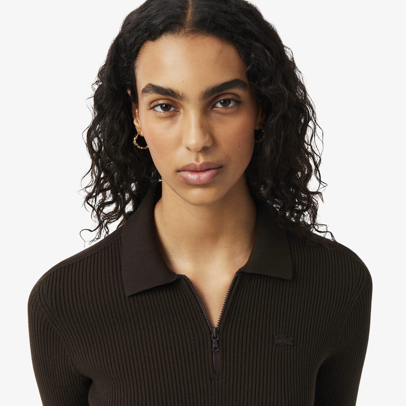 Плиссированное платье Lacoste с воротником-поло 3