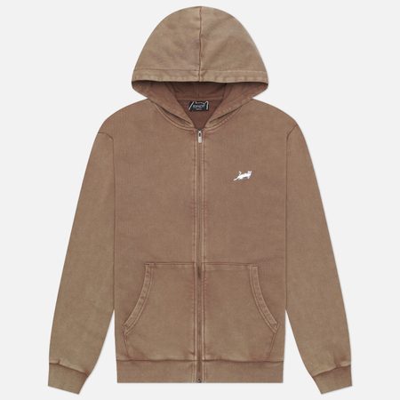 Мужская толстовка RIPNDIP Castanza Zip-Up Hoodie, цвет коричневый