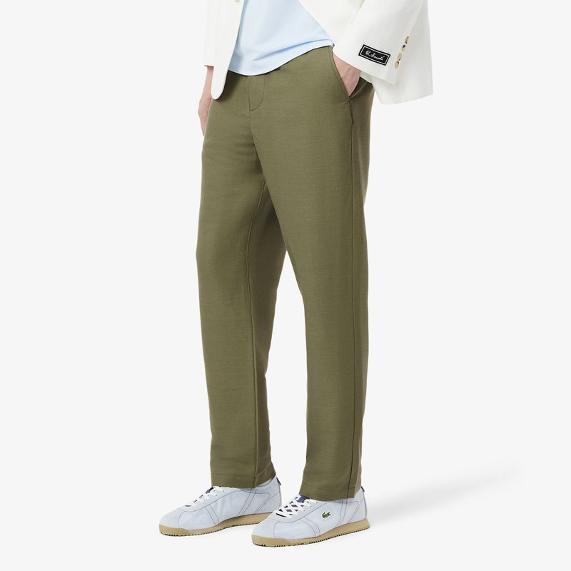 Мужские спортивные брюки Lacoste из смеси льна и вискозы 4