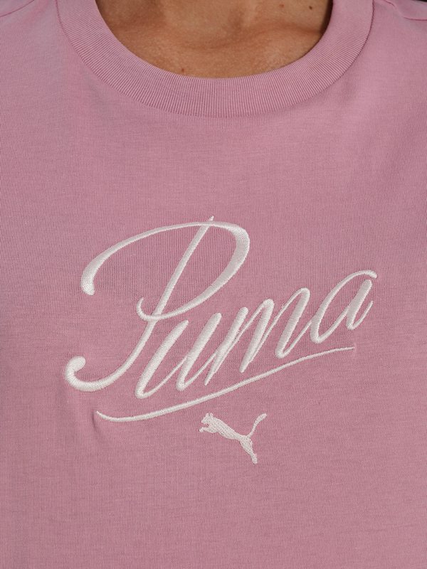 Футболка для девочек PUMA Script, Розовый 5