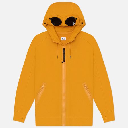 Мужская толстовка C.P. Company Diagonal Raised Fleece Goggle Hoodie Regular, цвет оранжевый