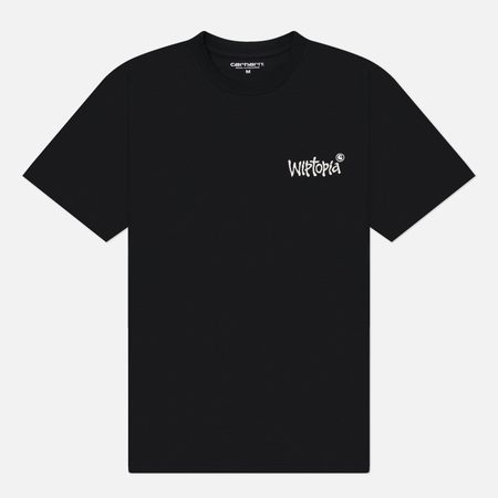 Мужская футболка Carhartt WIP Wiptopia Script, цвет чёрный