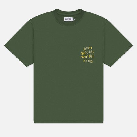 Мужская футболка Anti Social Social Club Weathered, цвет зелёный