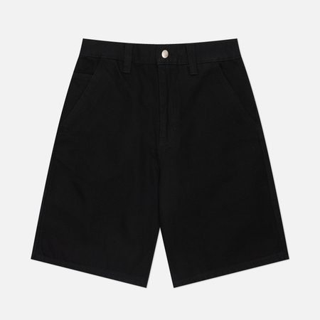Мужские шорты Stussy Canvas Work, цвет чёрный