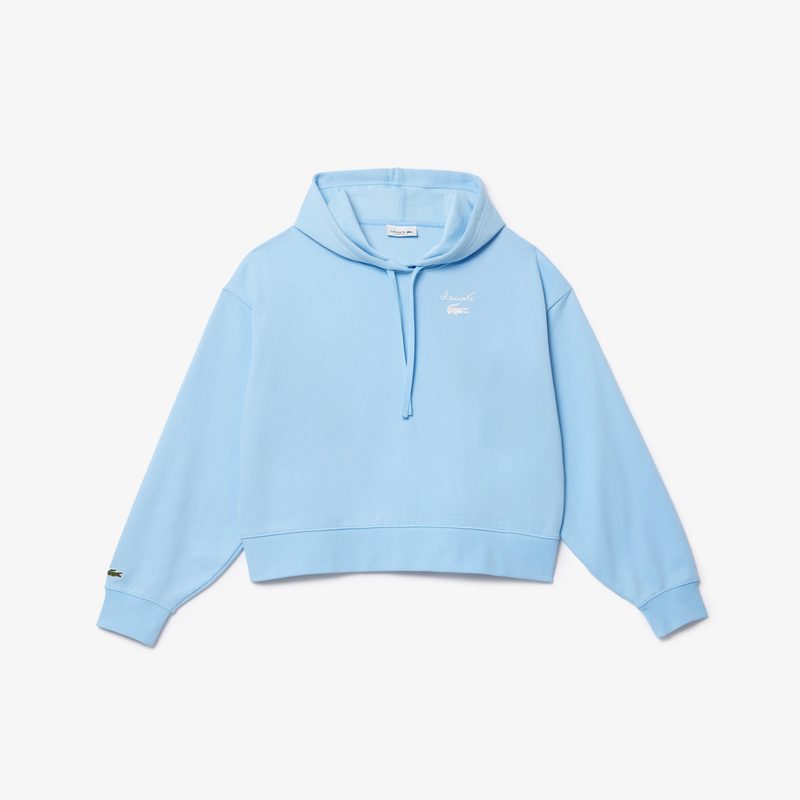 Женская флисовая толстовка Lacoste оверсайз 5