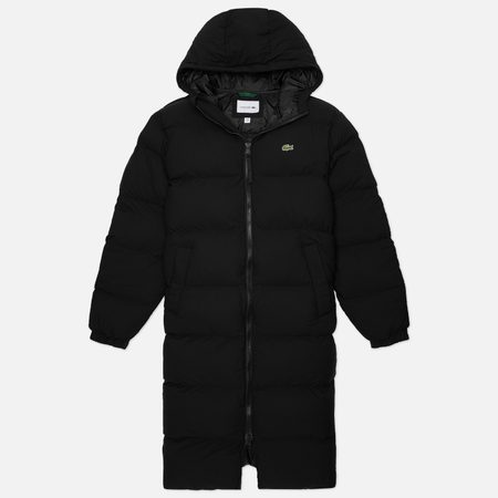Мужской пуховик Lacoste Long Puffer, цвет чёрный
