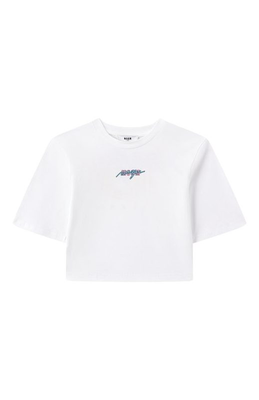 Хлопковая футболка MSGM kids