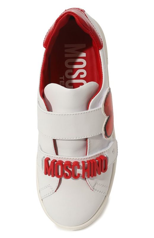 Кожаные кеды Moschino 4
