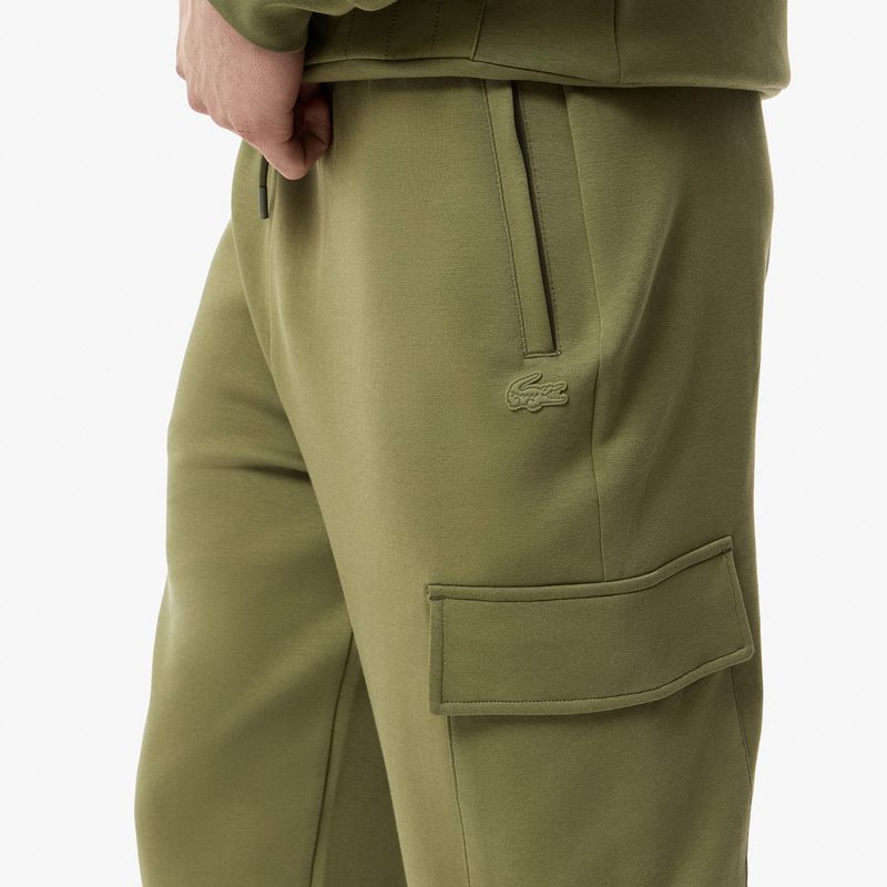 Мужские хлопковые спортивные брюки Lacoste стандартного кроя 4
