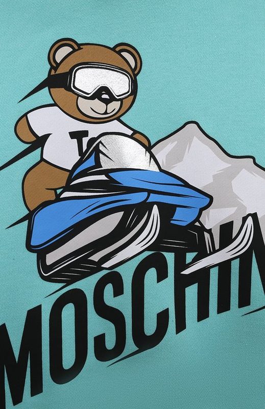 Хлопковое худи Moschino 3