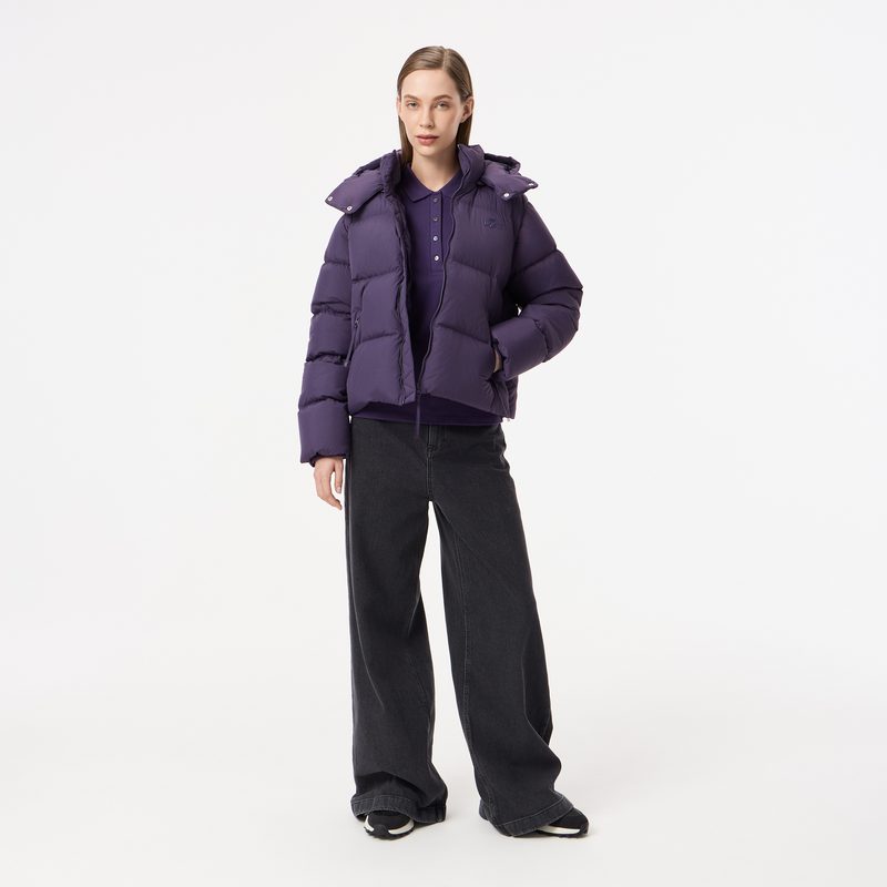 Женская короткая куртка Lacoste с капюшоном 4