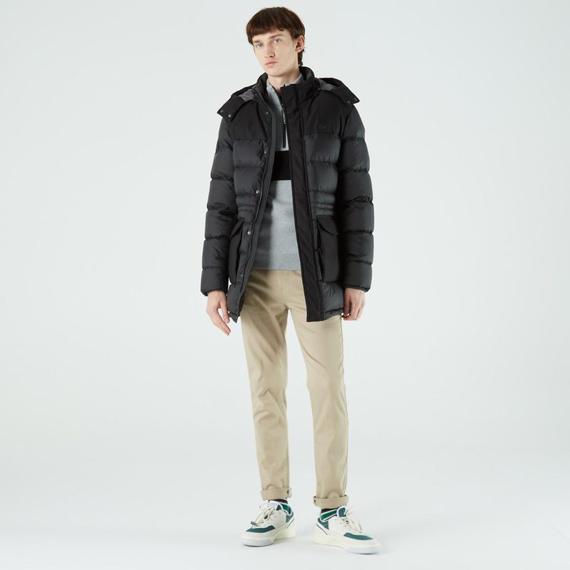 Мужская двусторонняя стеганая куртка Lacoste свободного кроя с подкладкой 4