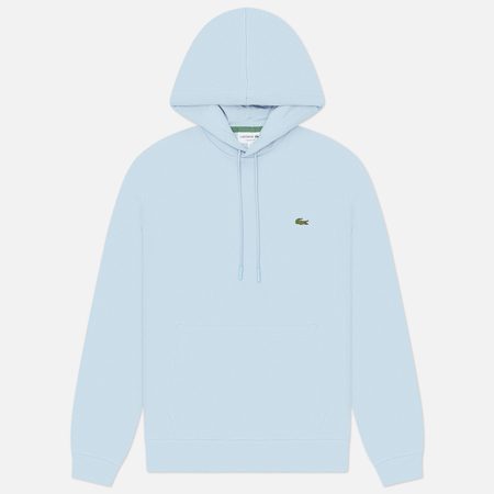 Мужская толстовка Lacoste Organic Cotton Hoodie Classic Fit, цвет голубой