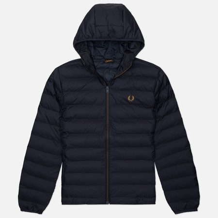 Мужской пуховик Fred Perry Hooded Insulated, цвет синий