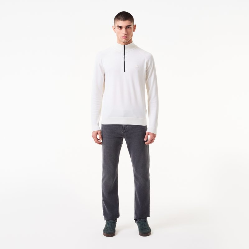 Мужской свитер Lacoste стандартного кроя из смеси шерсти и хлопка 4