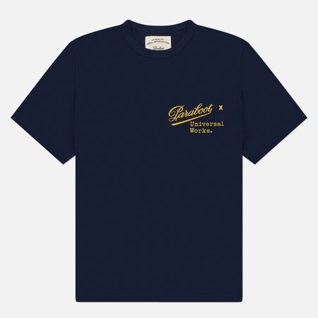 Мужская футболка Universal Works x Paraboot Print, цвет синий