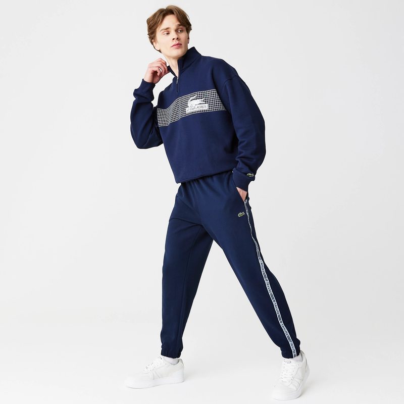 Мужские спортивные брюки Lacoste в полоску 5