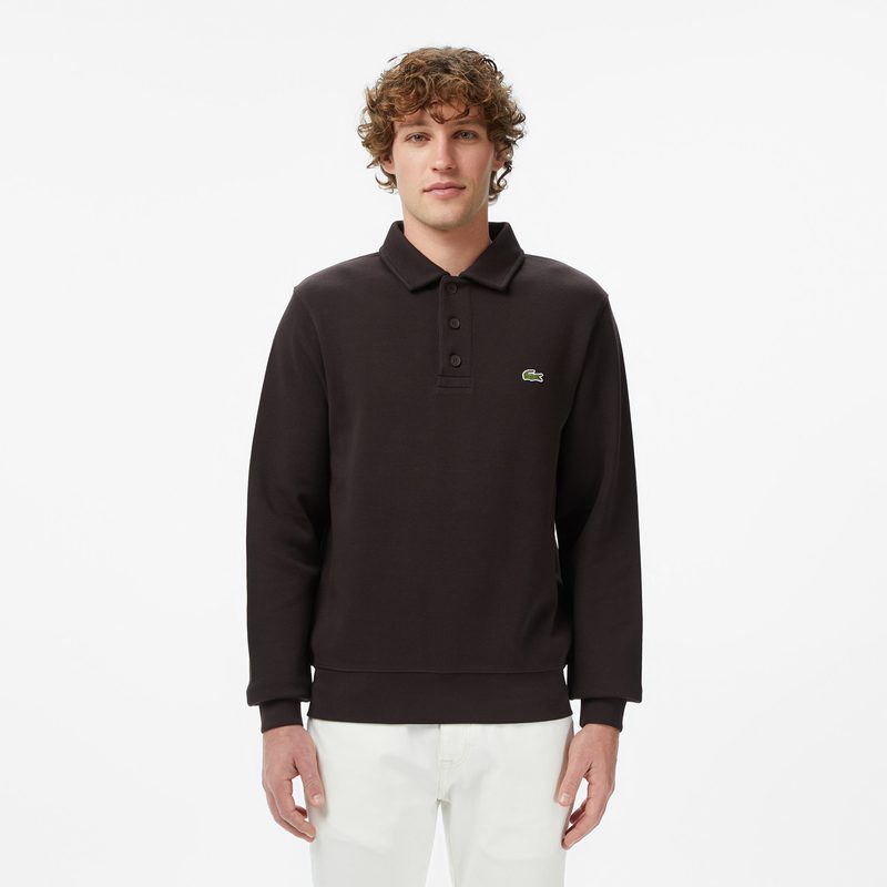 Мужская толстовка Lacoste с воротником-поло из хлопка