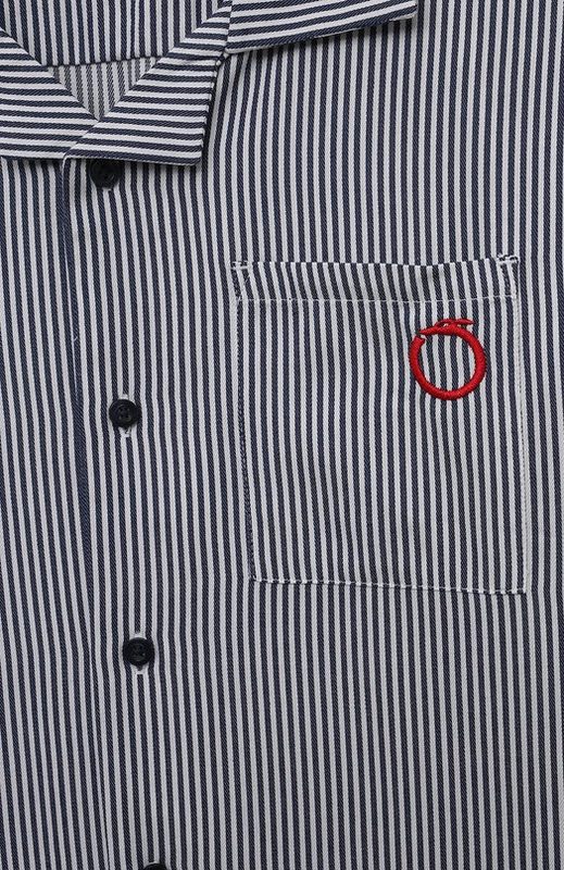 Хлопковая рубашка Trussardi junior 3