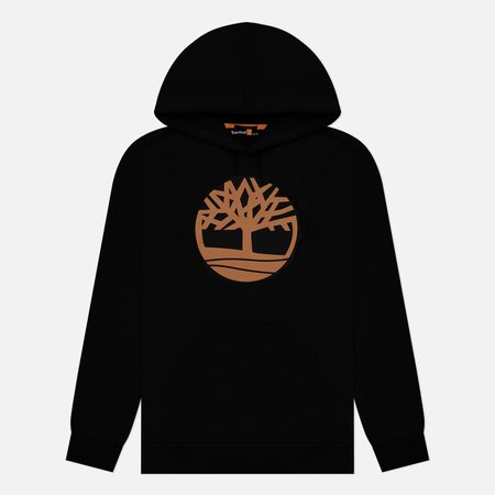 Мужская толстовка Timberland Kennebec River Tree Logo Hoodie, цвет чёрный