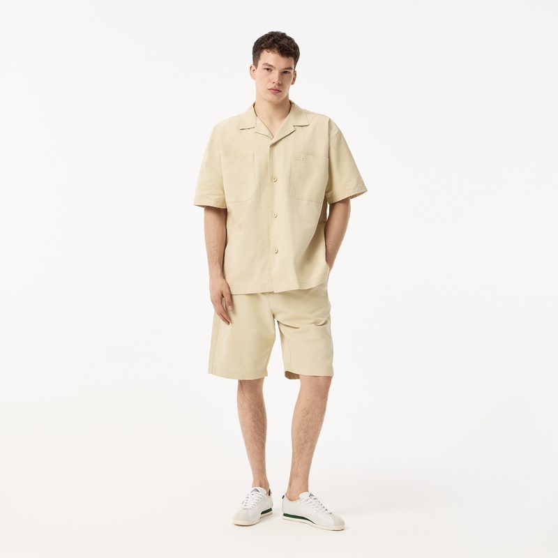 Мужская рубашка Lacoste из смеси хлопка и льна 4