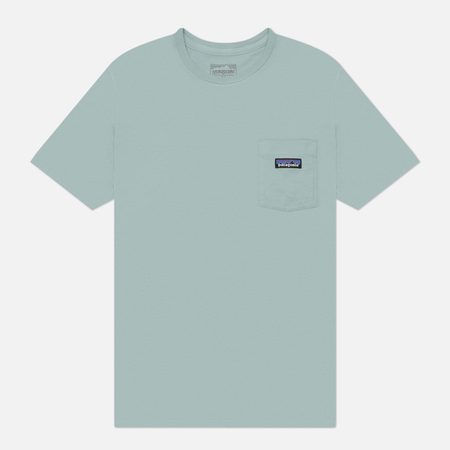 Мужская футболка Patagonia Daily Pocket, цвет голубой