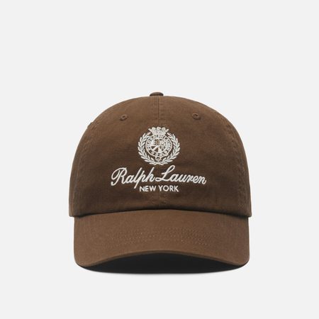 Кепка Polo Ralph Lauren Crest Embroidered Twill Ball, цвет коричневый