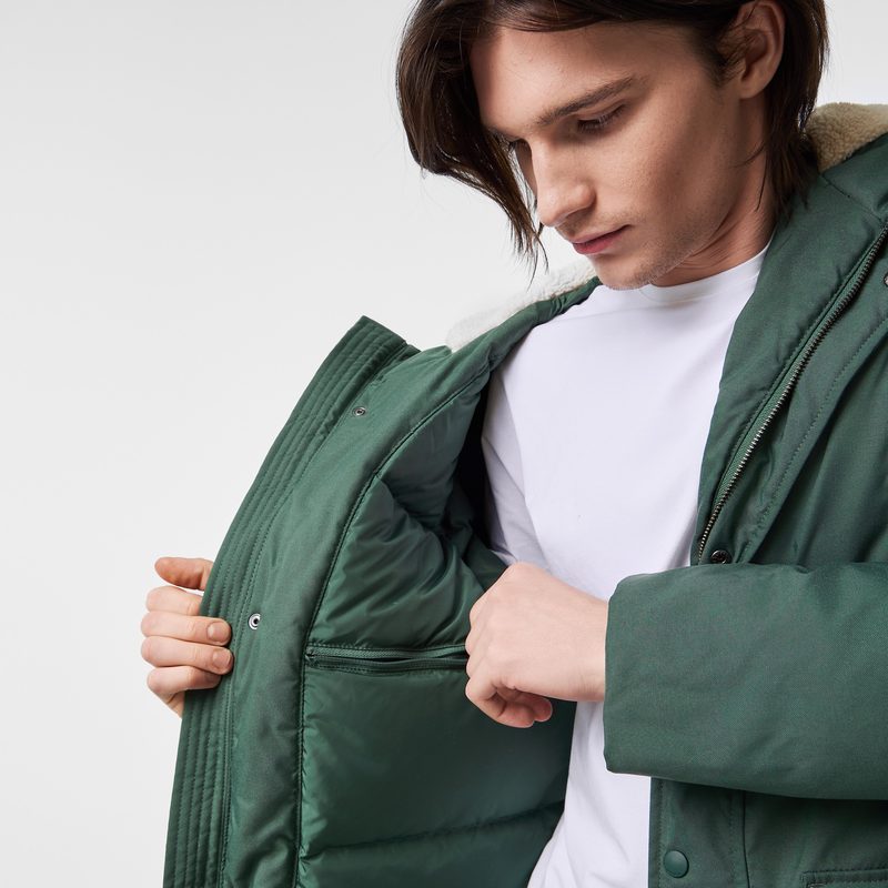 Мужская утеплённая парка Lacoste с капюшоном 4
