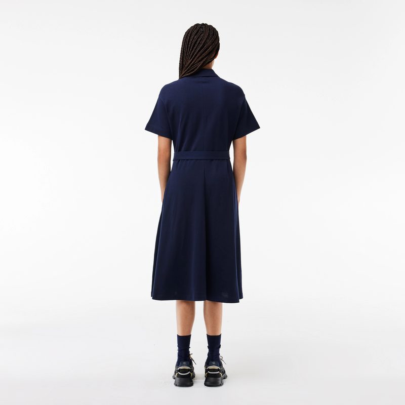 Женское платье Lacoste с поясом 2