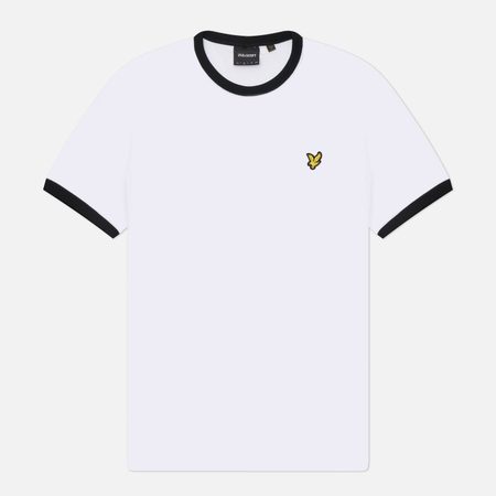 Мужская футболка Lyle & Scott Ringer Embroidered Eagle, цвет белый
