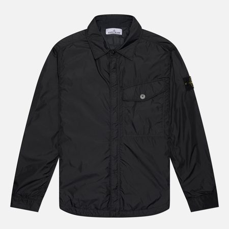 Мужская куртка ветровка Stone Island Crinkle Reps NY PrimaLoft-TC, цвет чёрный