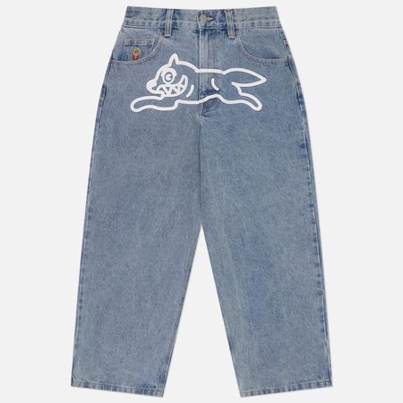 Мужские джинсы ICECREAM Running Dog Triple Scoop Denim, цвет голубой