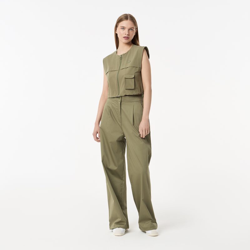Женская короткая рубашка Lacoste без рукавов 5